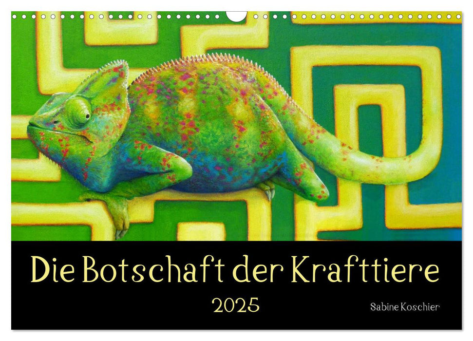 Die Botschaft der Krafttiere (CALVENDO Wandkalender 2025)