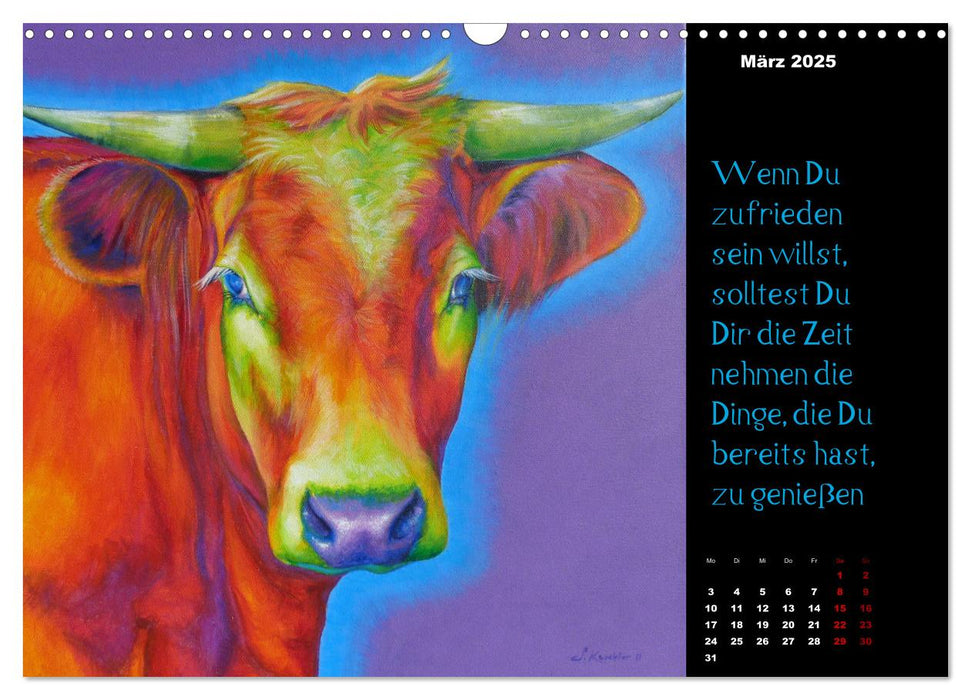 Die Botschaft der Krafttiere (CALVENDO Wandkalender 2025)