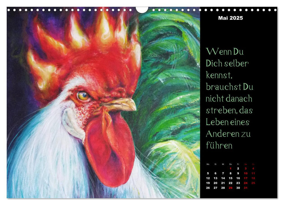 Die Botschaft der Krafttiere (CALVENDO Wandkalender 2025)