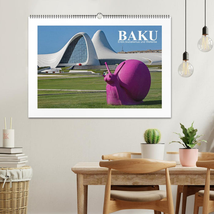 Baku - Erdöl, Sozialismus und Welterbe (CALVENDO Wandkalender 2025)