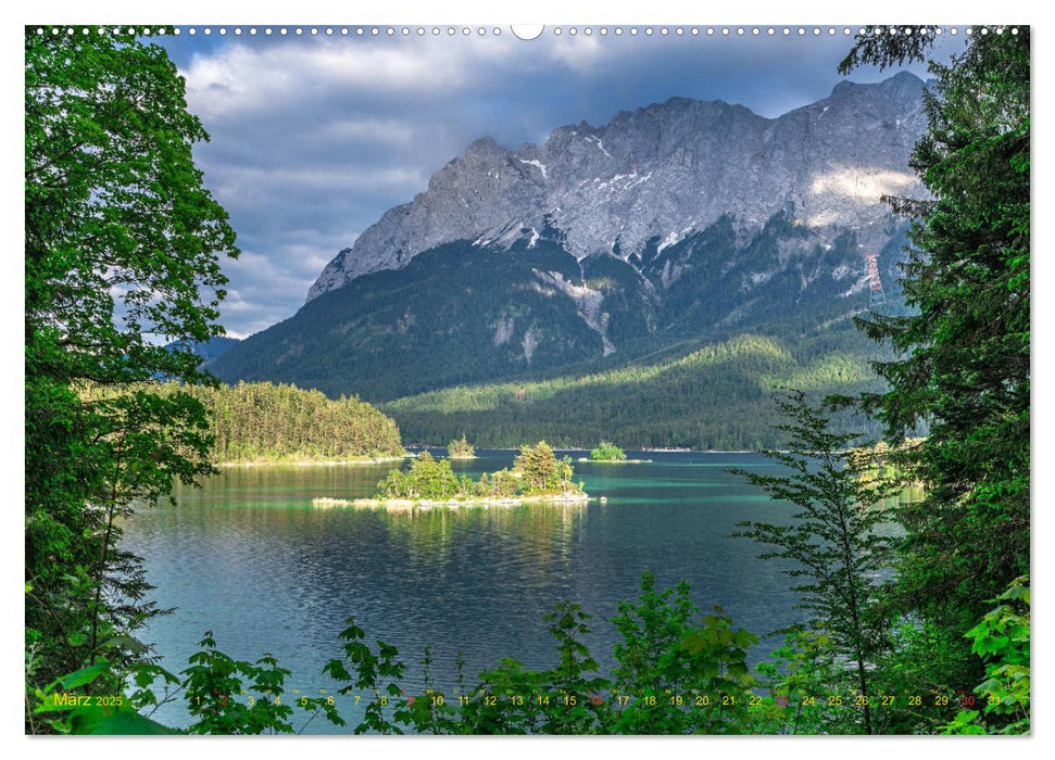 Rundgang um den Eibsee (CALVENDO Premium Wandkalender 2025)