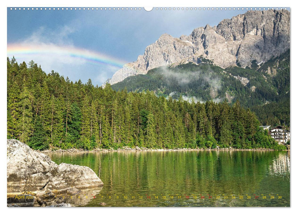 Rundgang um den Eibsee (CALVENDO Premium Wandkalender 2025)