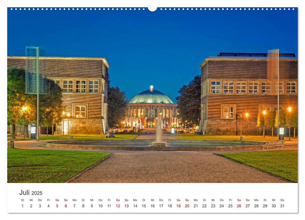 Düsseldorf - Tradition und Moderne am Rhein (CALVENDO Premium Wandkalender 2025)