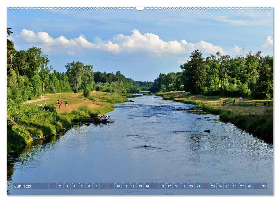 Augsburg - Stadt des Wassers zwischen Lech und Wertach (CALVENDO Premium Wandkalender 2025)