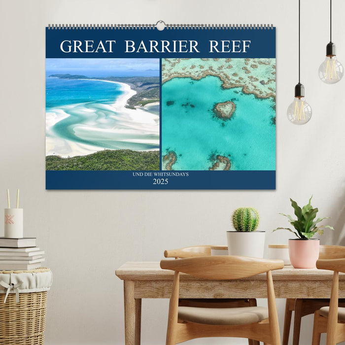 Great Barrier Reef und die Whitsundays (CALVENDO Wandkalender 2025)