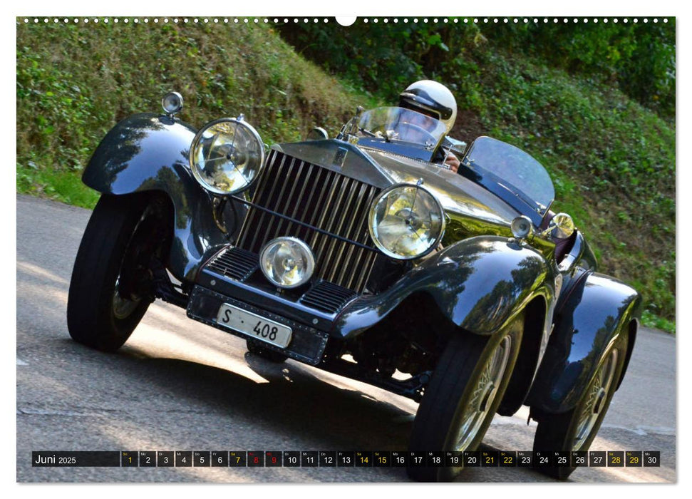 OLDTIMER BERGRENNEN - Historische Boliden (CALVENDO Premium Wandkalender 2025)