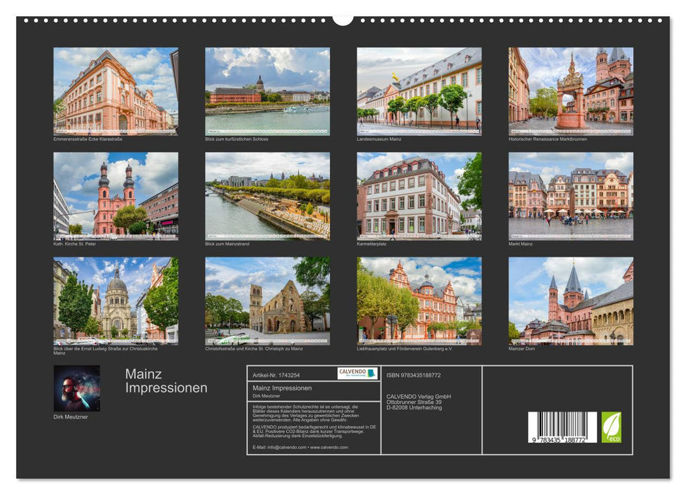 Mainz Impressionen (CALVENDO Premium Wandkalender 2025)