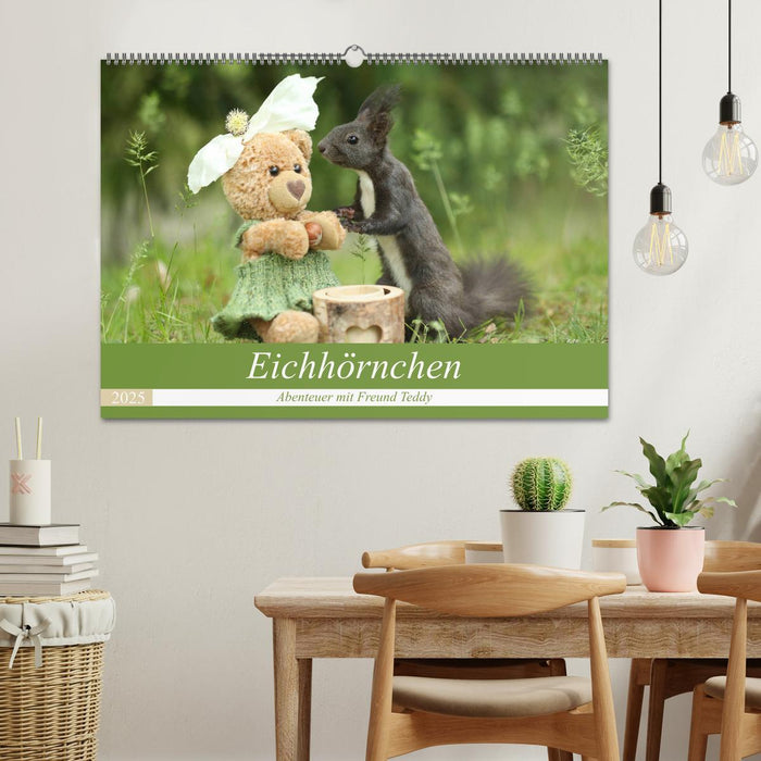 Eichhörnchen - Abenteuer mit Freund Teddy (CALVENDO Wandkalender 2025)