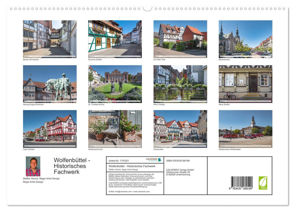 Wolfenbüttel - Historisches Fachwerk (CALVENDO Premium Wandkalender 2025)