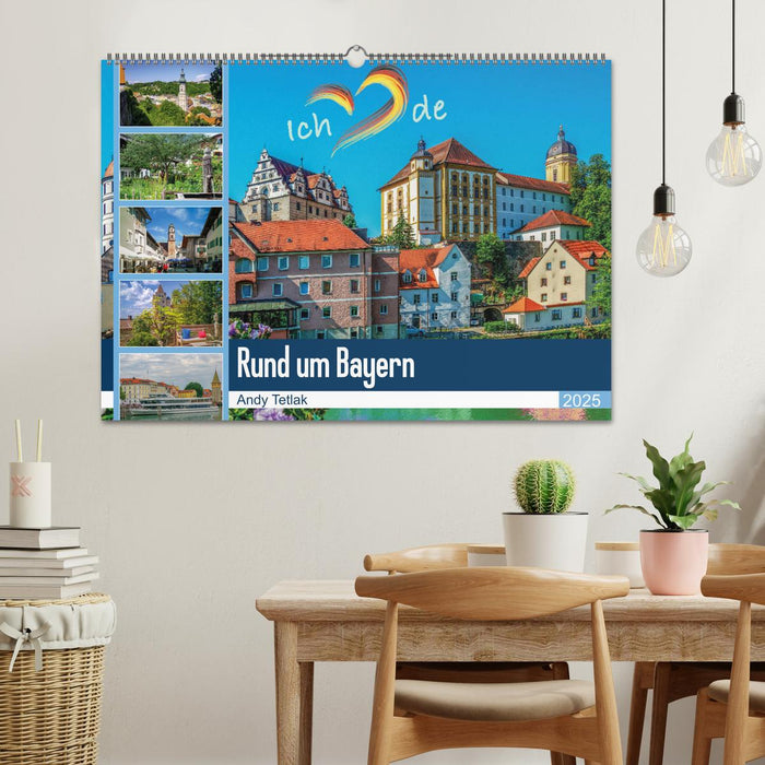 Rund um Bayern (CALVENDO Wandkalender 2025)