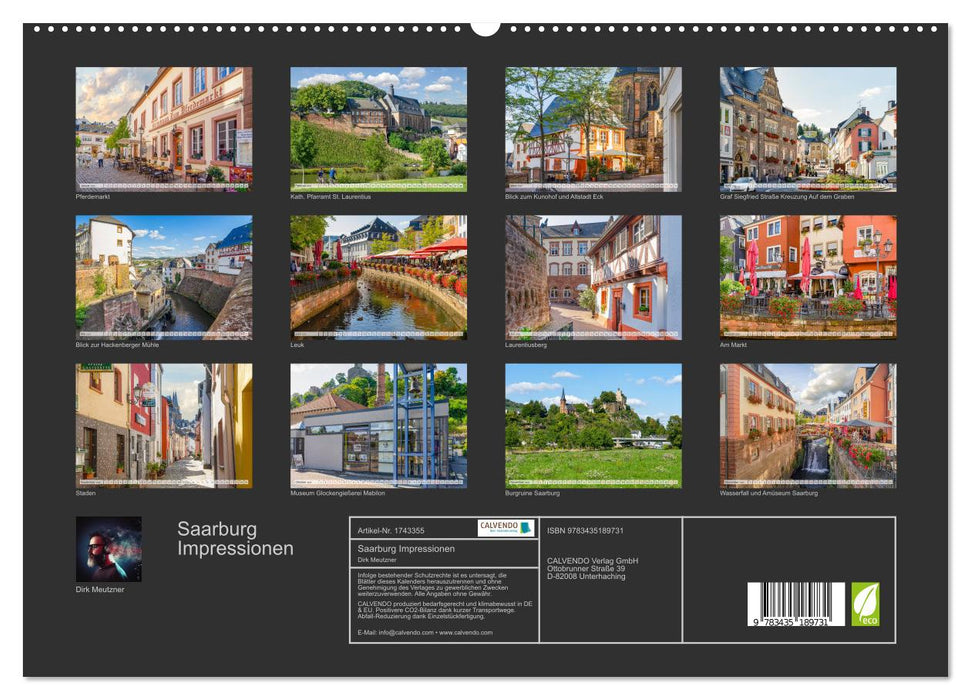 Saarburg Impressionen (CALVENDO Premium Wandkalender 2025)