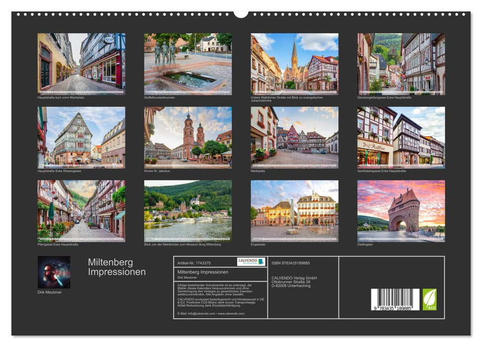 Miltenberg Impressionen (CALVENDO Premium Wandkalender 2025)