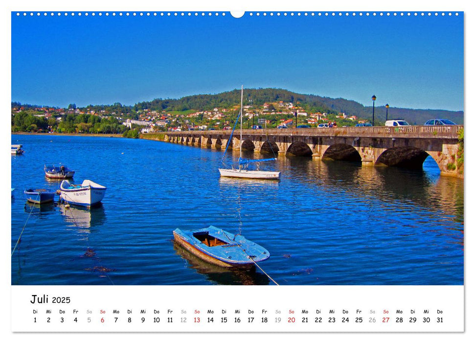 Jakobsweg - Camino Ingles (CALVENDO Premium Wandkalender 2025)