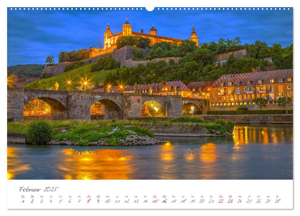 Würzburg Die Barockstadt am Main (CALVENDO Premium Wandkalender 2025)