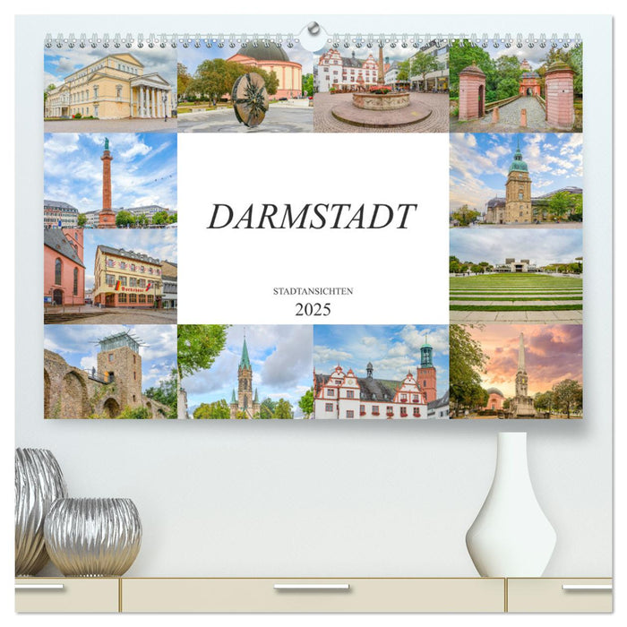 Darmstadt Stadtansichten (CALVENDO Premium Wandkalender 2025)