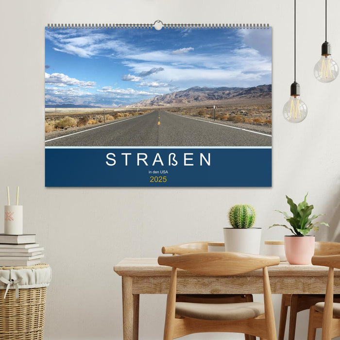 Straßen in den USA (CALVENDO Wandkalender 2025)