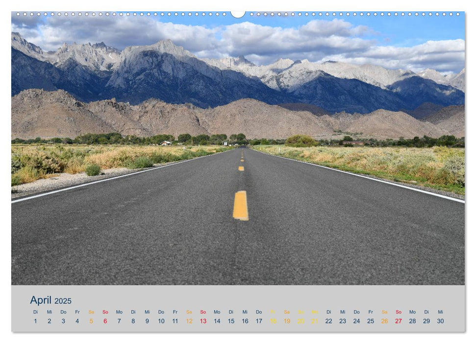 Straßen in den USA (CALVENDO Wandkalender 2025)