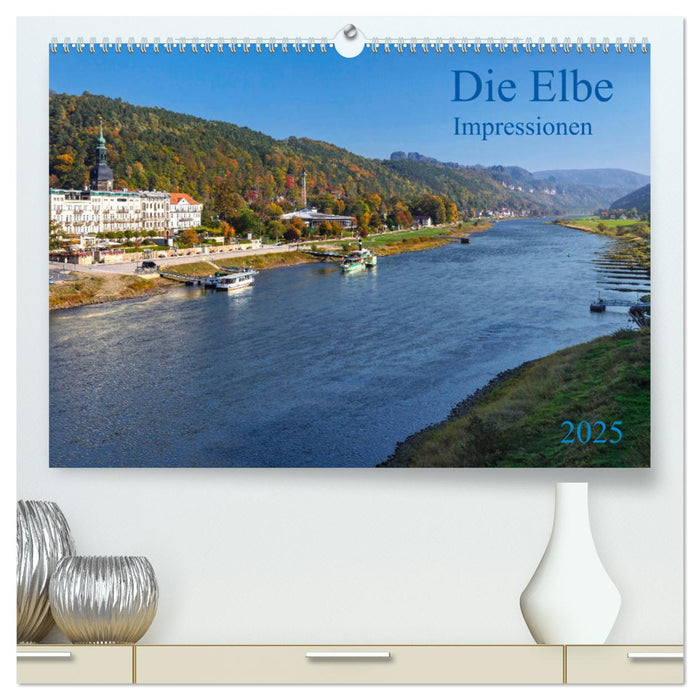 Die Elbe Impressionen (CALVENDO Premium Wandkalender 2025)