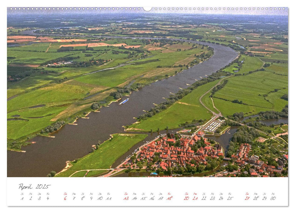 Die Elbe Impressionen (CALVENDO Premium Wandkalender 2025)