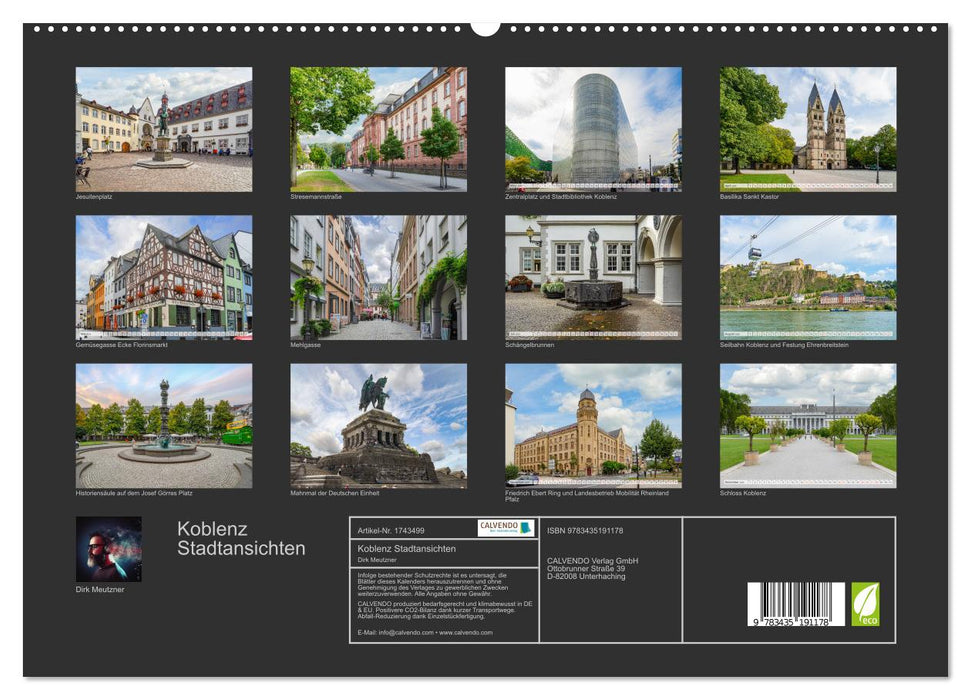 Koblenz Stadtansichten (CALVENDO Premium Wandkalender 2025)