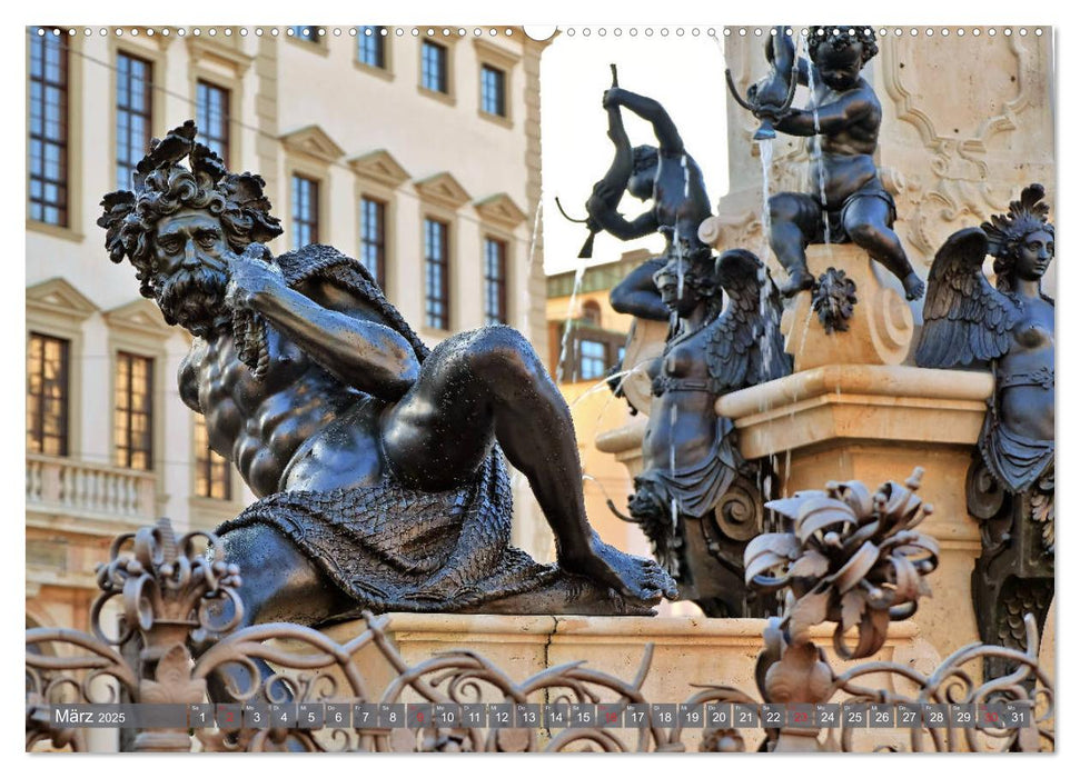 Augsburg - Stadt des Wassers zwischen Lech und Wertach (CALVENDO Wandkalender 2025)