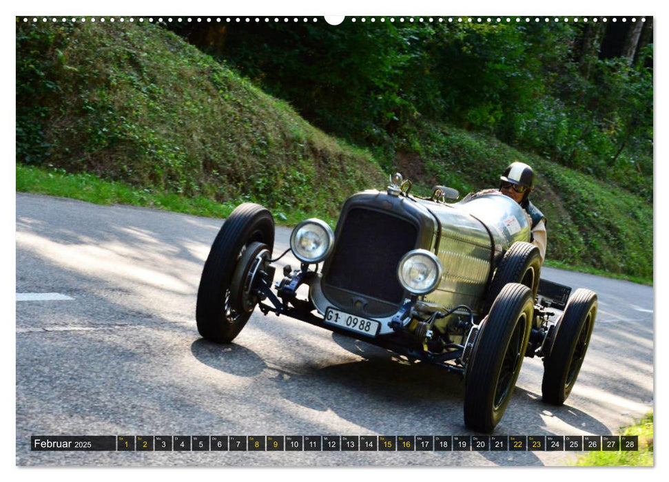 OLDTIMER BERGRENNEN - Historische Boliden (CALVENDO Wandkalender 2025)