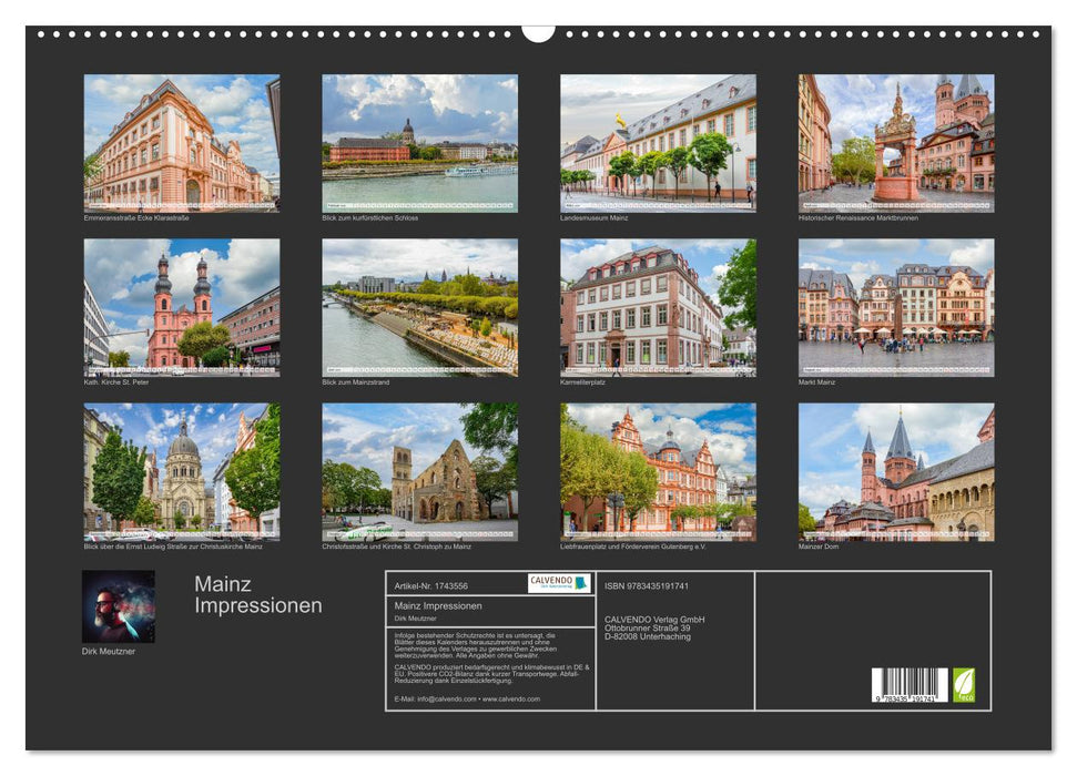 Mainz Impressionen (CALVENDO Wandkalender 2025)