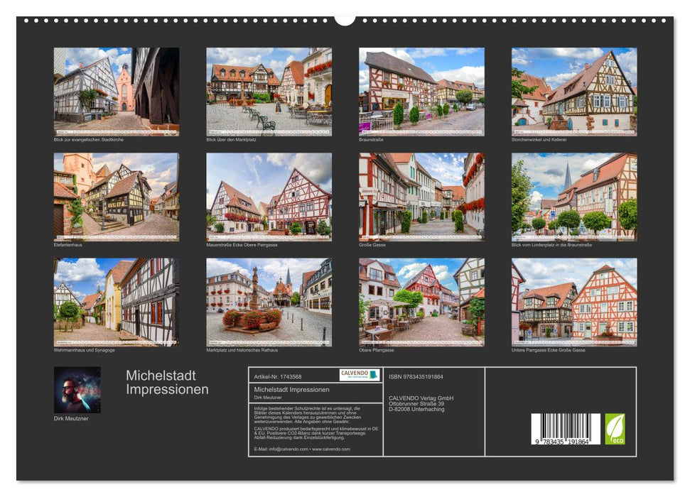 Michelstadt Impressionen (CALVENDO Premium Wandkalender 2025)