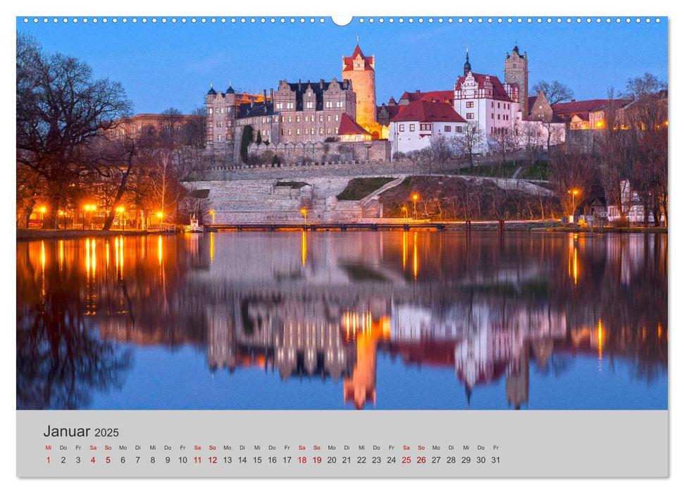 Die Saale Von Franken zur Elbe (CALVENDO Premium Wandkalender 2025)