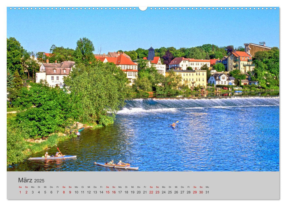 Die Saale Von Franken zur Elbe (CALVENDO Premium Wandkalender 2025)