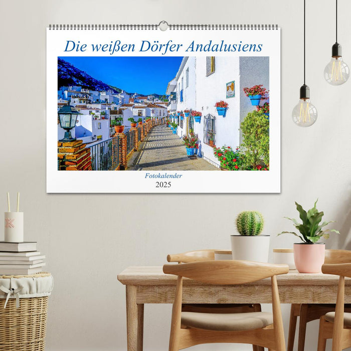 Die weißen Dörfer Andalusiens (CALVENDO Wandkalender 2025)