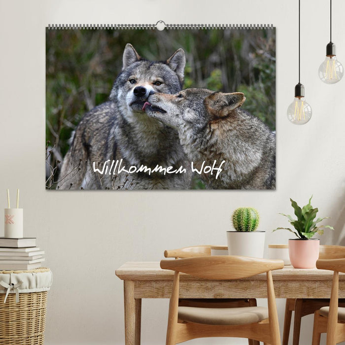 Willkommen Wolf (CALVENDO Wandkalender 2025)