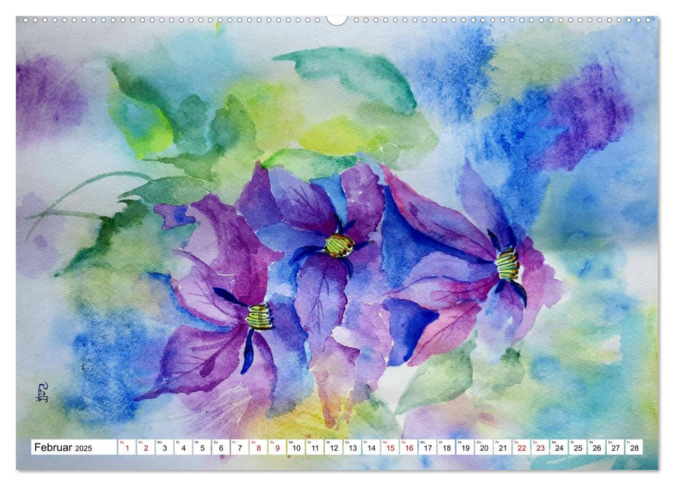 Roland Reiff Aquarelle (CALVENDO Premium Wandkalender 2025)