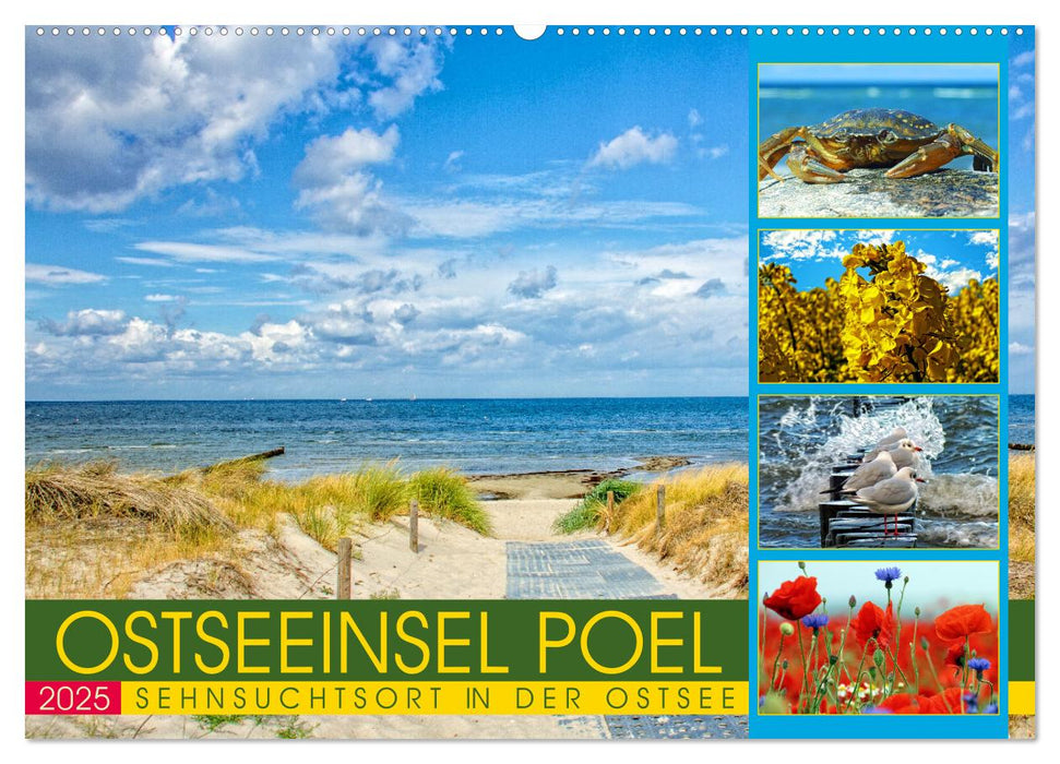 Ostseeinsel Poel - Sehnsuchtsort in der Ostsee (CALVENDO Wandkalender 2025)