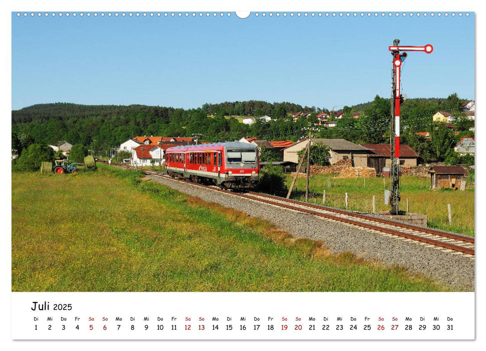 Hessische Nebenbahnen - Unterwegs in Nordhessen (CALVENDO Premium Wandkalender 2025)