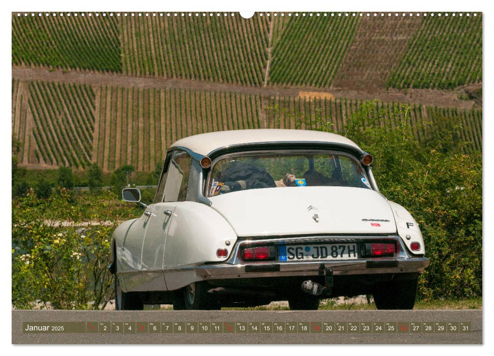 Citroën DS Göttin im Mittelrheintal (CALVENDO Wandkalender 2025)