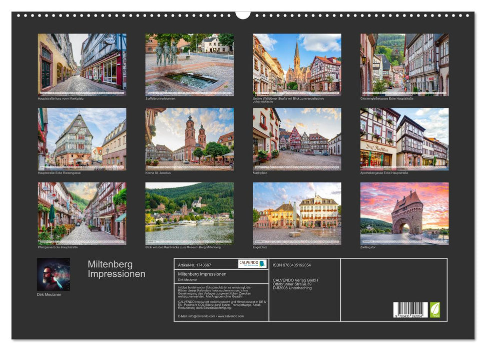 Miltenberg Impressionen (CALVENDO Wandkalender 2025)