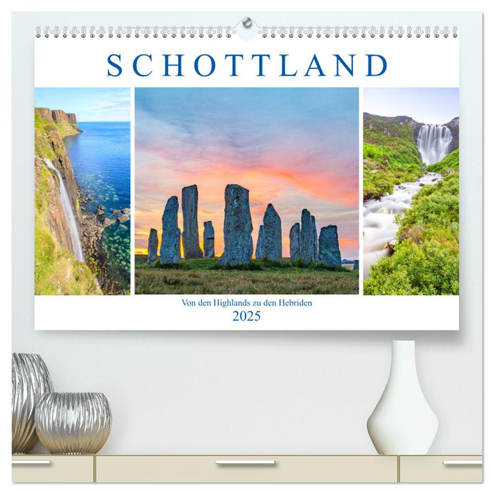 Von den Highlands zu den Hebriden (CALVENDO Premium Wandkalender 2025)