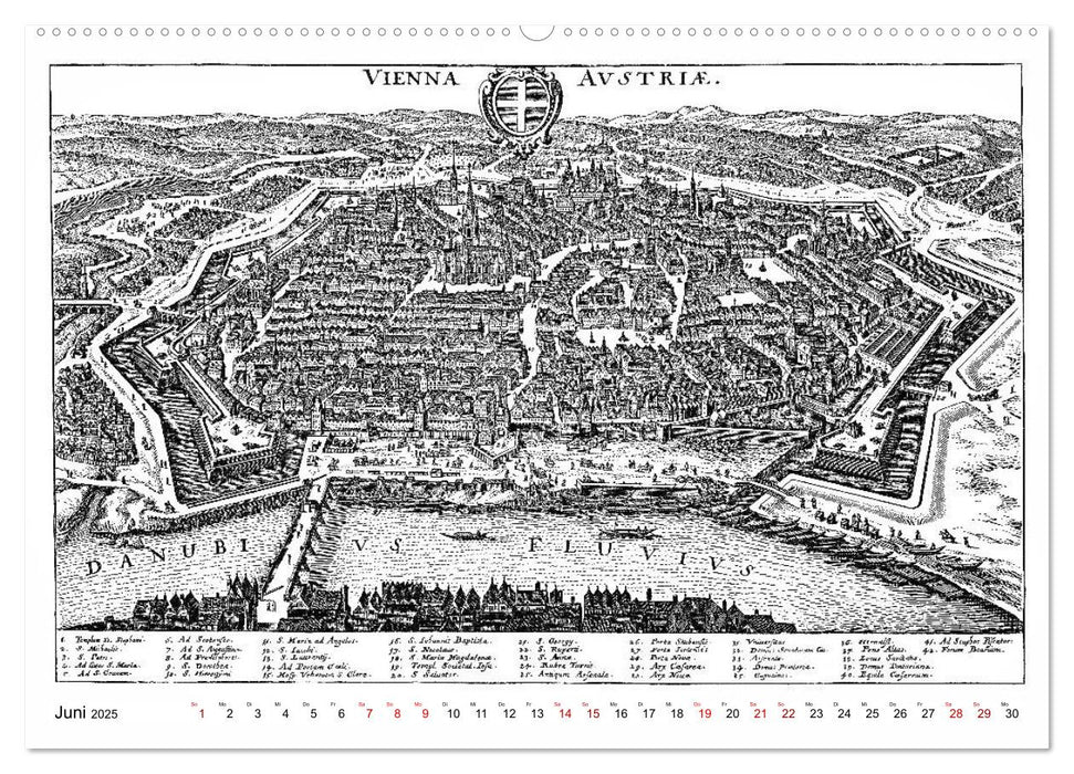 TU FELIX AUSTRIA - Wien in alten Ansichten (CALVENDO Premium Wandkalender 2025)