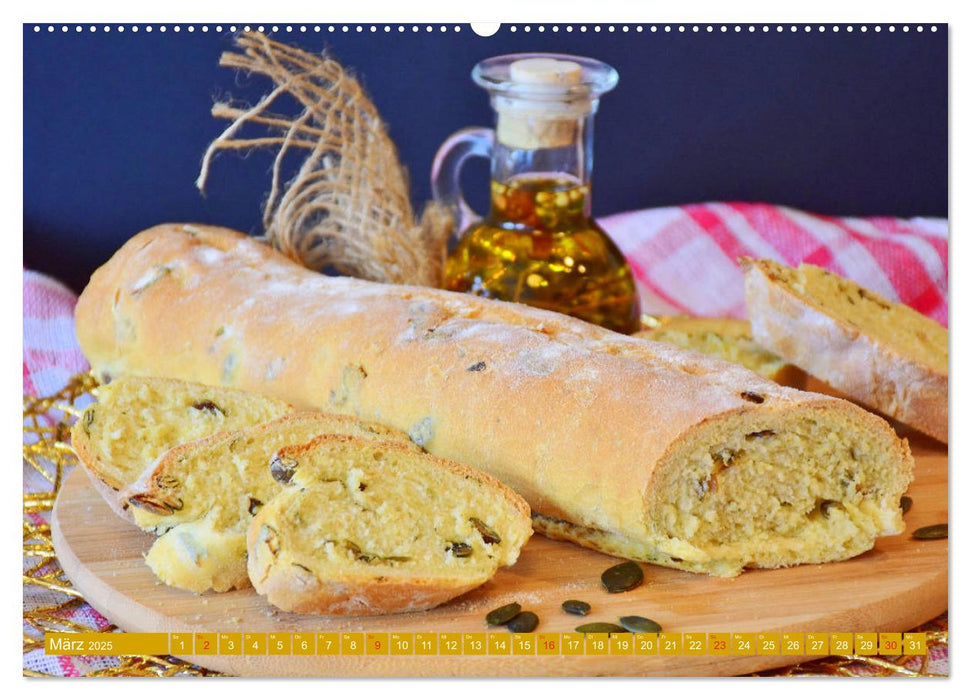 Brot und Gebäck. Feines aus der Backstube (CALVENDO Premium Wandkalender 2025)