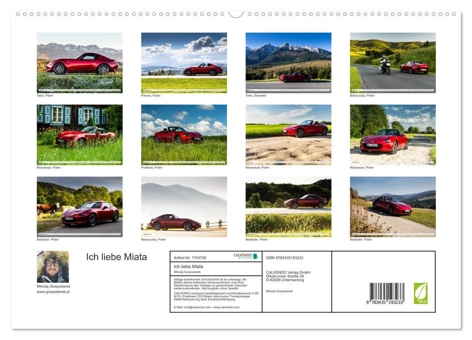 Ich liebe Miata (CALVENDO Premium Wandkalender 2025)