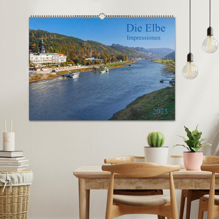 Die Elbe Impressionen (CALVENDO Wandkalender 2025)