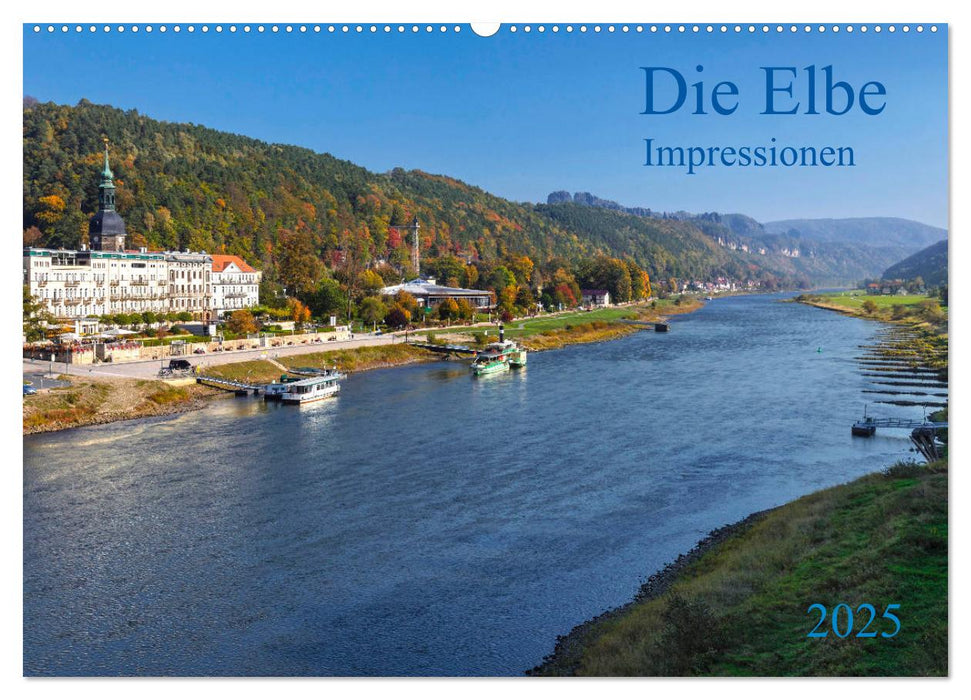 Die Elbe Impressionen (CALVENDO Wandkalender 2025)