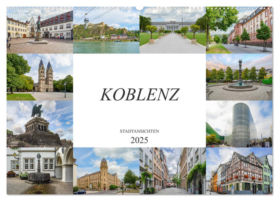 Koblenz Stadtansichten (CALVENDO Wandkalender 2025)