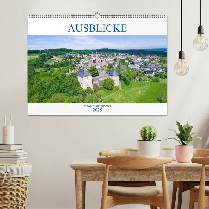 Ausblicke - Mittelhessen von Oben (CALVENDO Wandkalender 2025)