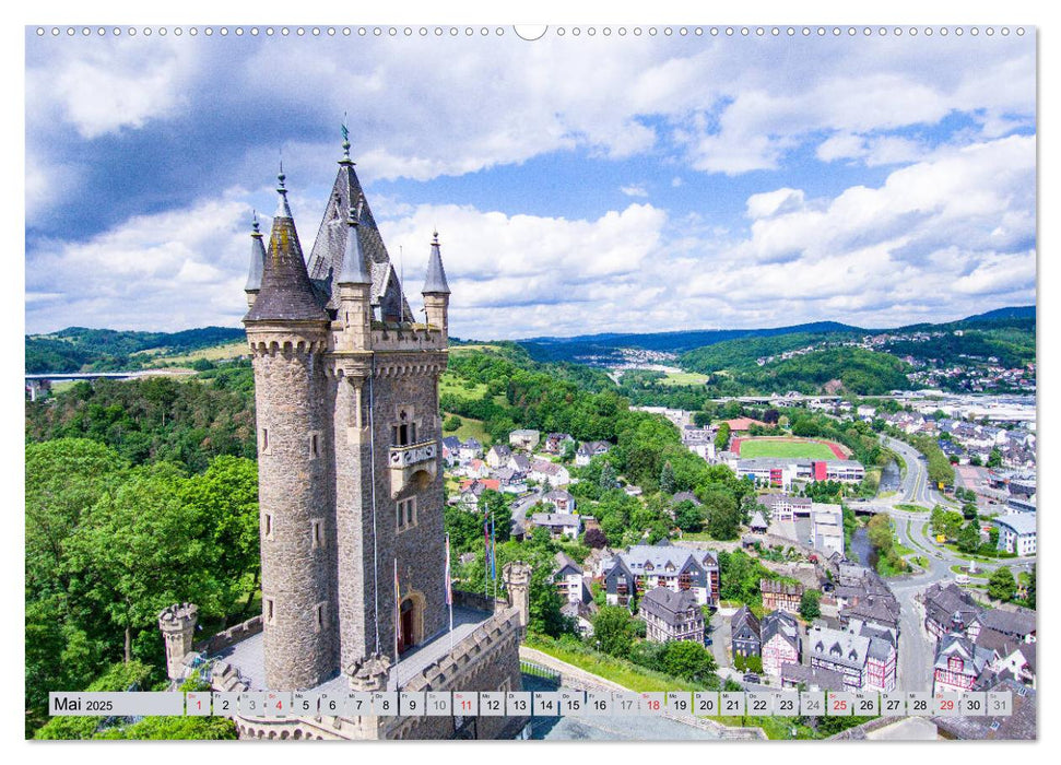 Ausblicke - Mittelhessen von Oben (CALVENDO Wandkalender 2025)