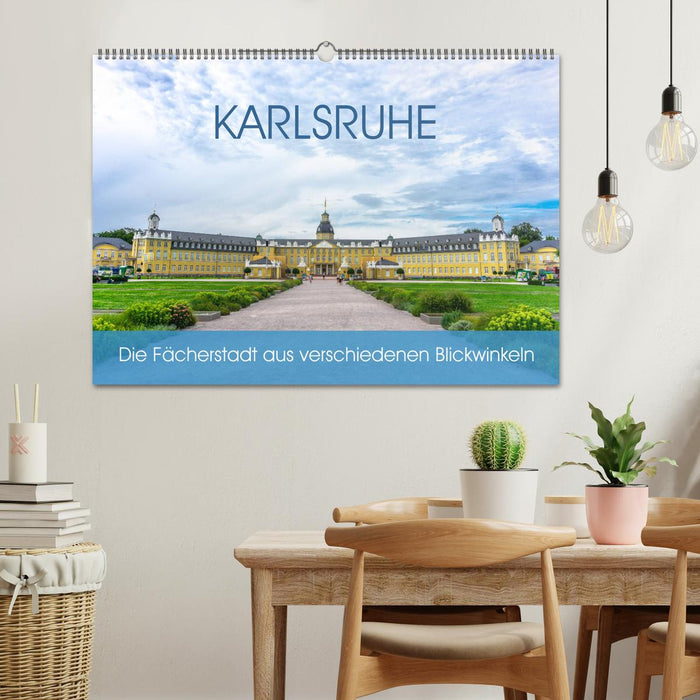 Karlsruhe Die Fächerstadt aus verschiedenen Blickwinkeln (CALVENDO Wandkalender 2025)