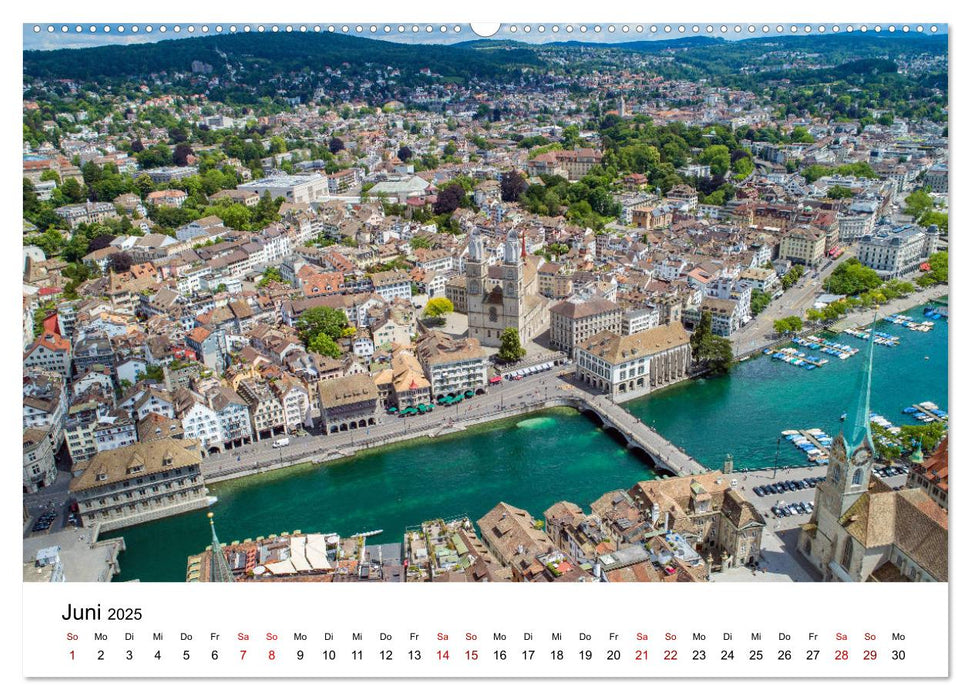 Die Schweiz von oben (CALVENDO Premium Wandkalender 2025)