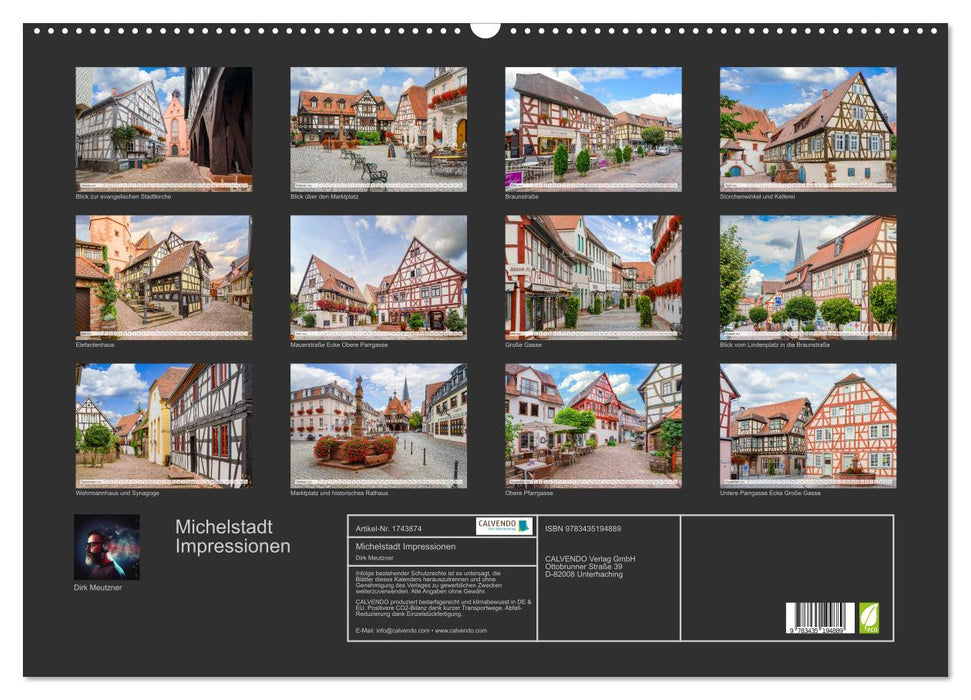 Michelstadt Impressionen (CALVENDO Wandkalender 2025)