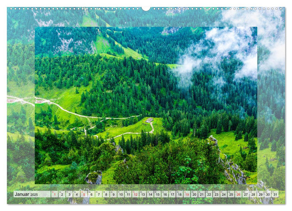 Natur erleben im Berchtesgadener Land (CALVENDO Wandkalender 2025)